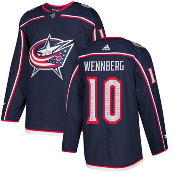 Youth-Columbus-Blue-Jackets-Alexander-Wennberg-NO.10-Authentic-Navy-Blue-Home