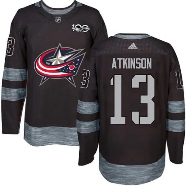 Youth-Columbus-Blue-Jackets-Cam-Atkinson-NO.13-1917-2017-100th-Anniversary-Black-Authentic