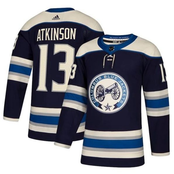 Youth-Columbus-Blue-Jackets-Cam-Atkinson-NO.13-2018-19-Navy-Authentic