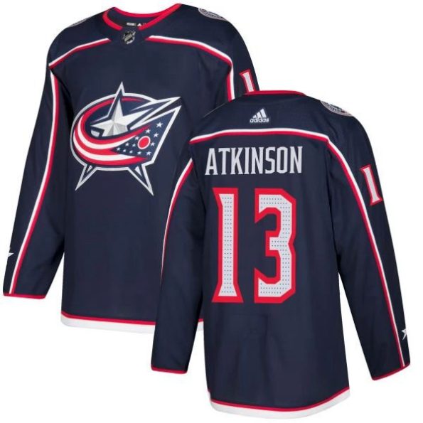 Youth-Columbus-Blue-Jackets-Cam-Atkinson-NO.13-Navy-Authentic