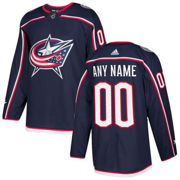 Youth-Columbus-Blue-Jackets-Customized-Home-Navy-Blue-Authentic