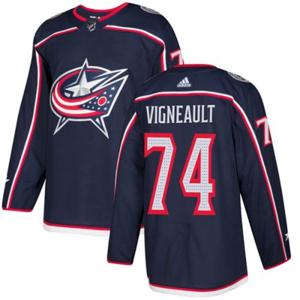 Youth-Columbus-Blue-Jackets-Sam-Vigneault-NO.74-Authentic-Navy-Blue-Home