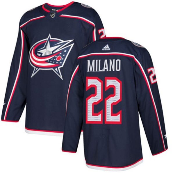 Youth-Columbus-Blue-Jackets-Sonny-Milano-NO.22-Authentic-Navy-Blue-Home