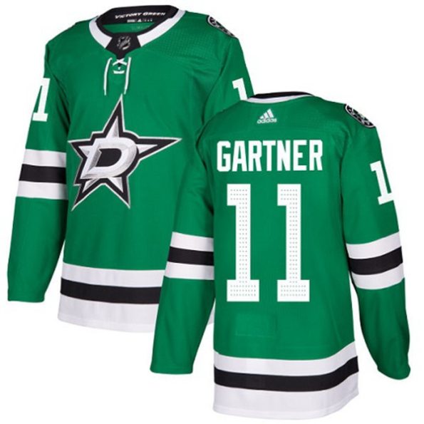 Youth-Dallas-Stars-Mike-Gartner-NO.11-Authentic-Green-Home