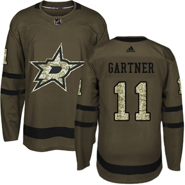 Youth-Dallas-Stars-Mike-Gartner-NO.11-Authentic-Green-Salute-to-Service