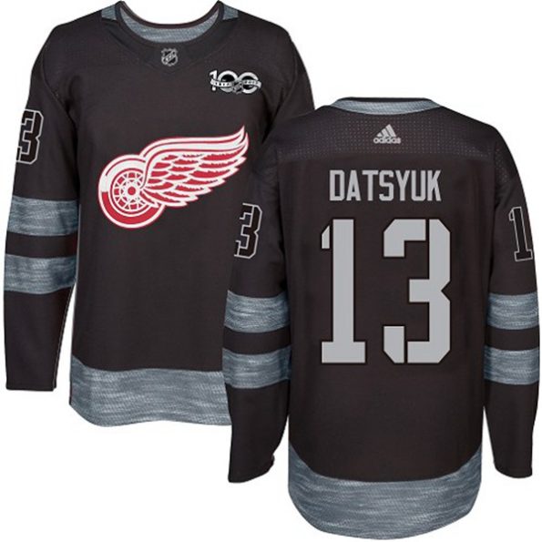 Youth-Detroit-Red-Wings-Pavel-Datsyuk-NO.13-Authentic-Black-1917-2017-100th-Anniversary
