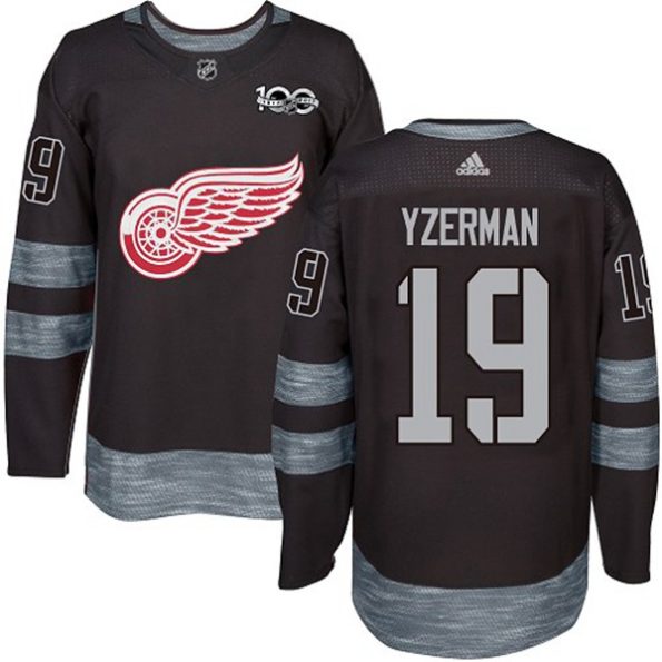 Youth-Detroit-Red-Wings-Steve-Yzerman-NO.19-Authentic-Black-1917-2017-100th-Anniversary