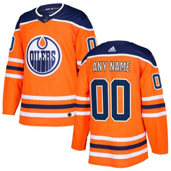 Youth-Edmonton-Oilers-Customized-Home-Orange-Authentic