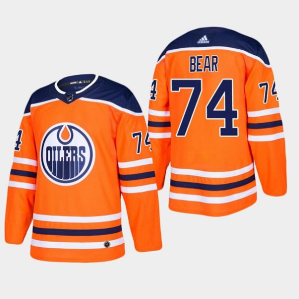 Youth-Edmonton-Oilers-Ethan-Bear-NO.74-Home-Orange
