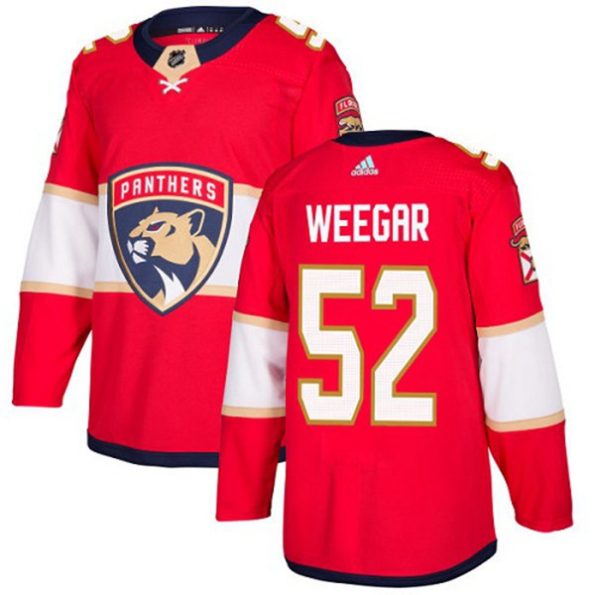 Youth-Florida-Panthers-MacKenzie-Weegar-NO.52-Authentic-Red-Home