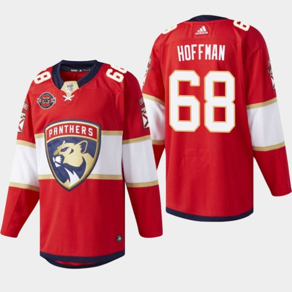 Youth-Florida-Panthers-Mike-Hoffman-NO.68-25th-Anniversary-Commemorative-Home-Red