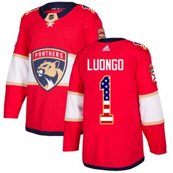 Youth-Florida-Panthers-Roberto-Luongo-1-Red-USA-Flag-Fashion-Authentic