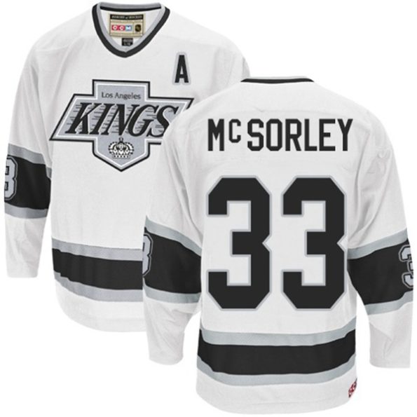 Youth-Los-Angeles-Kings-Marty-Mcsorley-NO.33-Authentic-Throwback-White-CCM