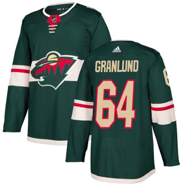 Youth-Minnesota-Wild-Mikael-Granlund-NO.64-Authentic-Green-Home