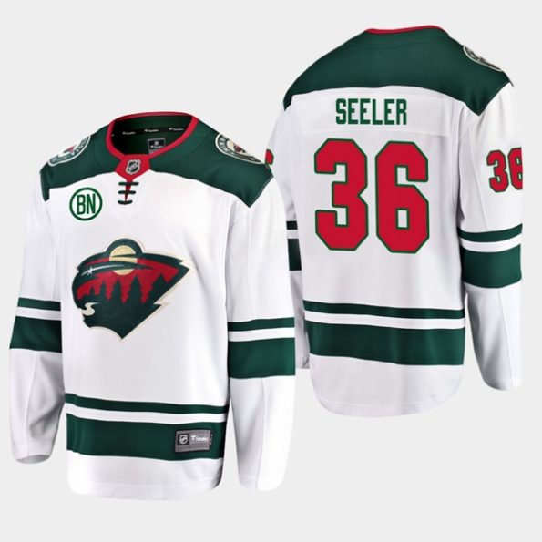 Youth-Minnesota-Wild-Nick-Seeler-NO.36-Away-White-with-BN-Patch