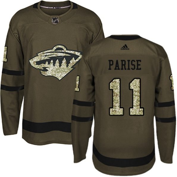 Youth-Minnesota-Wild-Zach-Parise-NO.11-Authentic-Green-Salute-to-Service