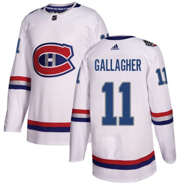 Youth-Montreal-Canadiens-Brendan-Gallagher-NO.11-Authentic-White-2017-100-Classic