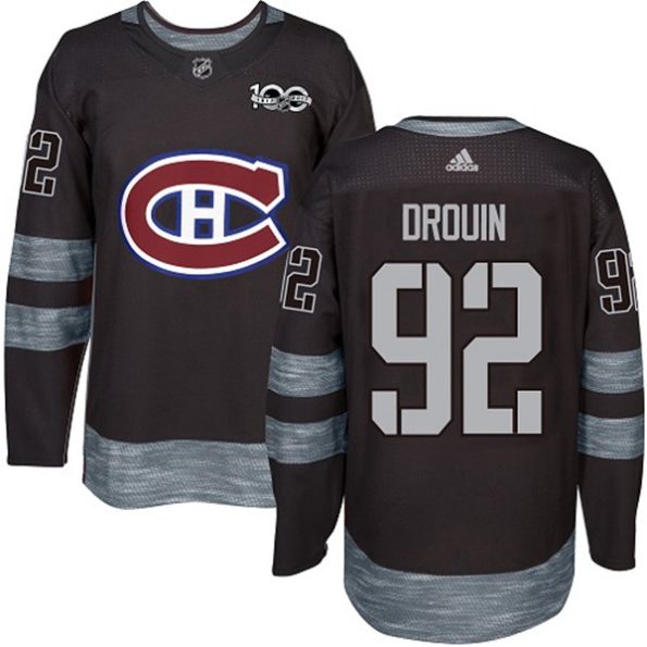 Youth-Montreal-Canadiens-Jonathan-Drouin-NO.92-Authentic-Black-1917-2017-100th-Anniversary