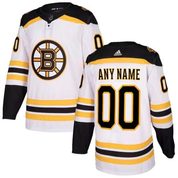 Youth-NHL-Boston-Bruins-Pelipaita-Custom-White-Authentic