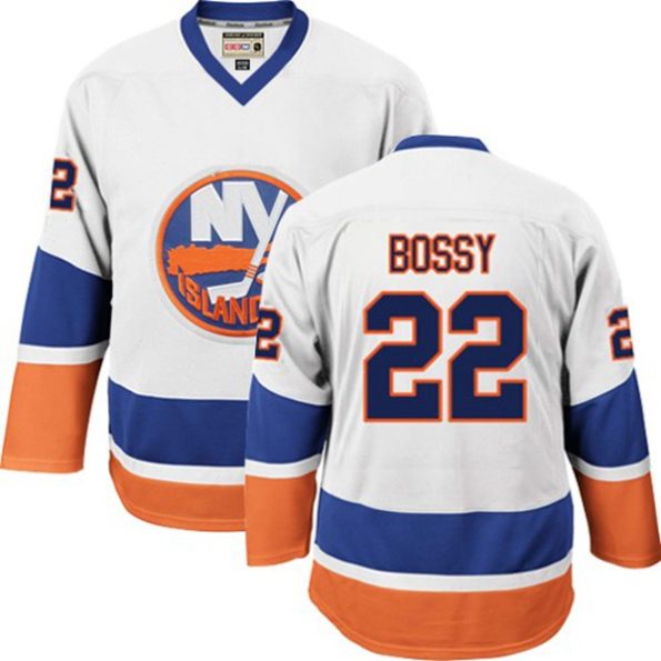 Youth-New-York-Islanders-Mike-Bossy-NO.22-Authentic-Throwback-White-CCM
