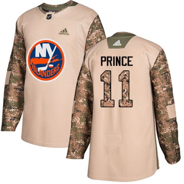 Youth-New-York-Islanders-Shane-Prince-NO.11-Authentic-Camo-Veterans-Day-Practice