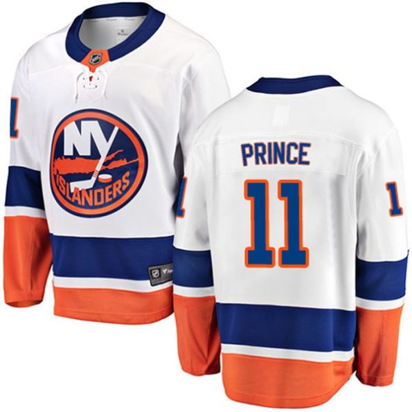 Youth-New-York-Islanders-Shane-Prince-NO.11-Breakaway-White-Fanatics-Branded-Away