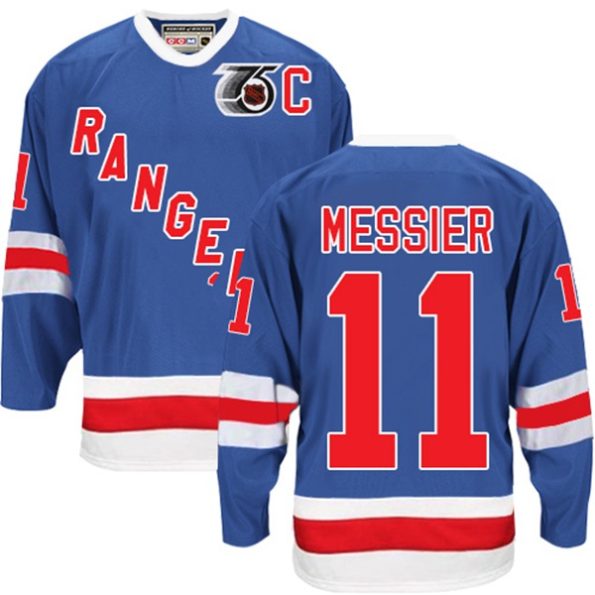 Youth-New-York-Rangers-Mark-Messier-NO.11-Authentic-Throwback-Royal-Blue-CCM-75TH