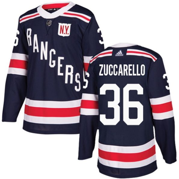 Youth-New-York-Rangers-Mats-Zuccarello-NO.36-Authentic-Navy-Blue-2018-Winter-Classic