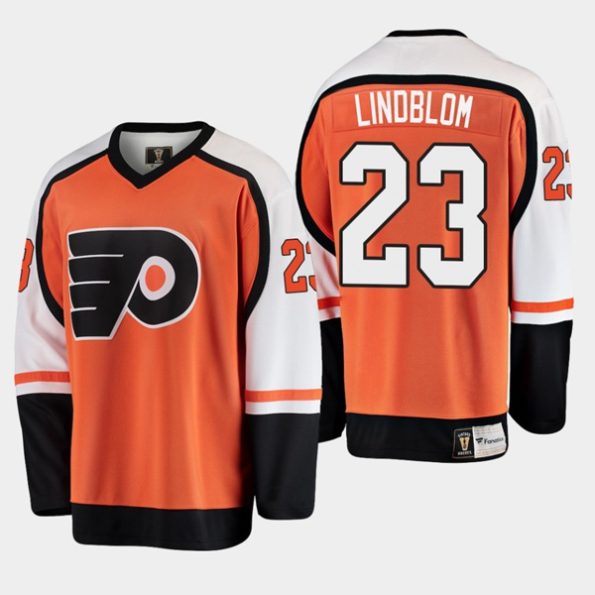 Youth-Philadelphia-Flyers-Oskar-Lindblom-NO.23-Heritage-Player-Premier-Orange