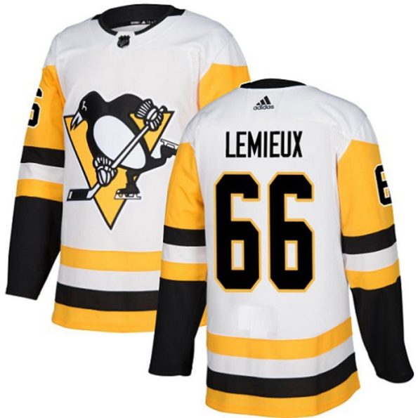 Youth-Pittsburgh-Penguins-Mario-Lemieux-NO.66-Authentic-White-Away
