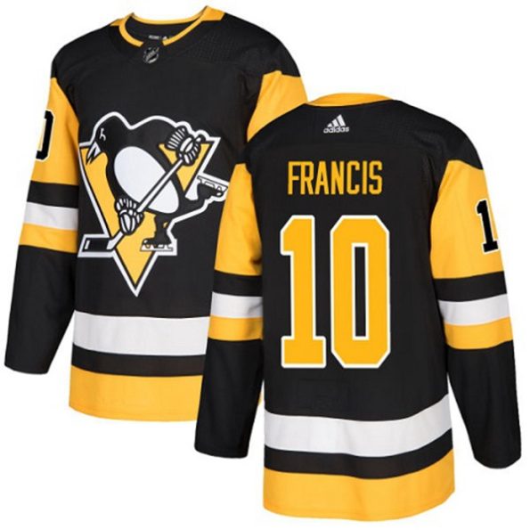 Youth-Pittsburgh-Penguins-Ron-Francis-NO.10-Authentic-Black-Home