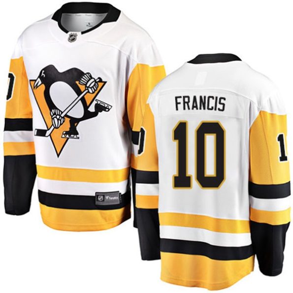 Youth-Pittsburgh-Penguins-Ron-Francis-NO.10-Breakaway-White-Fanatics-Branded-Away