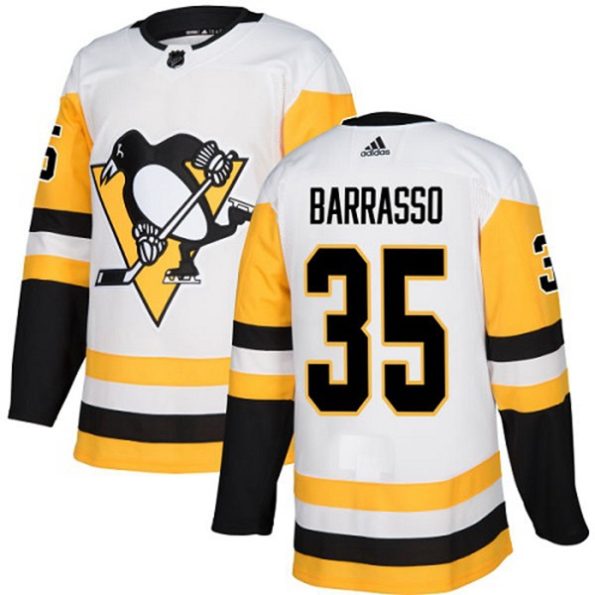 Youth-Pittsburgh-Penguins-Tom-Barrasso-NO.35-Authentic-White-Away