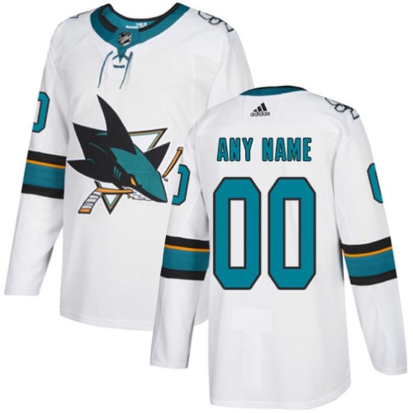 Youth-San-Jose-Sharks-Customized-Away-White-Authentic