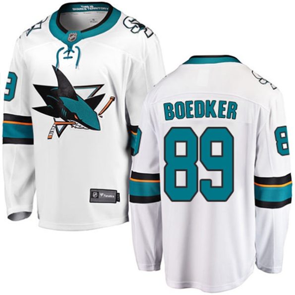 Youth-San-Jose-Sharks-Mikkel-Boedker-NO.89-Breakaway-White-Fanatics-Branded-Away