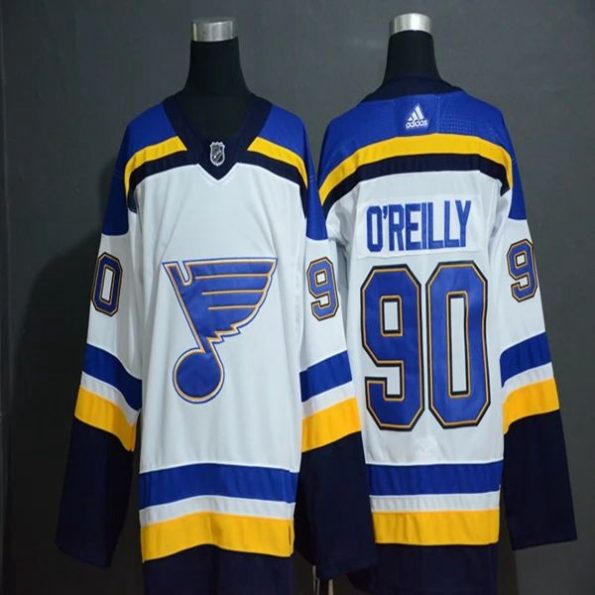 Youth-St.-Louis-Blues-Ryan-OReilly-90-2018-19-White-Authentic