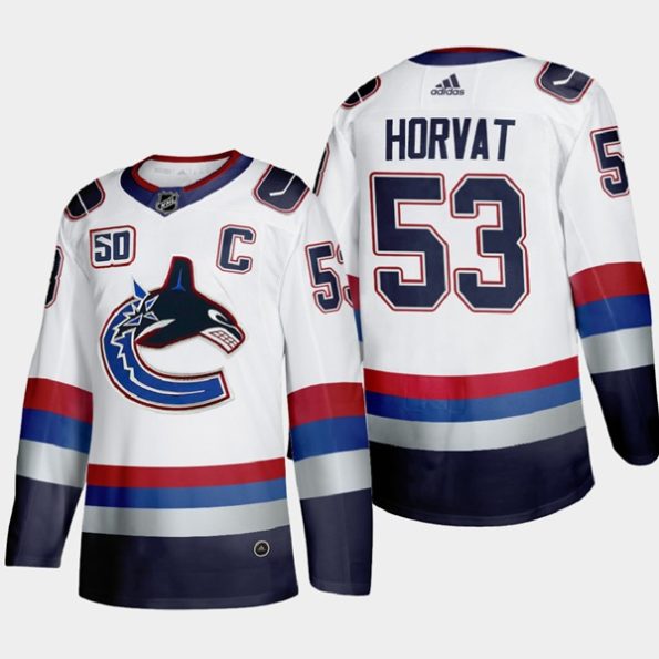 Youth-Vancouver-Canucks-Bo-Horvat-NO.53-Throwback-White-2000s-Vintage-Authentic-Player