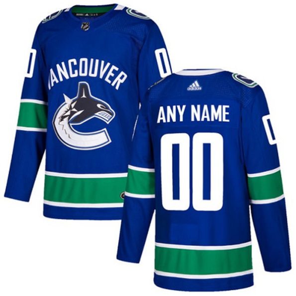 Youth-Vancouver-Canucks-Customized-Home-Blue-Authentic