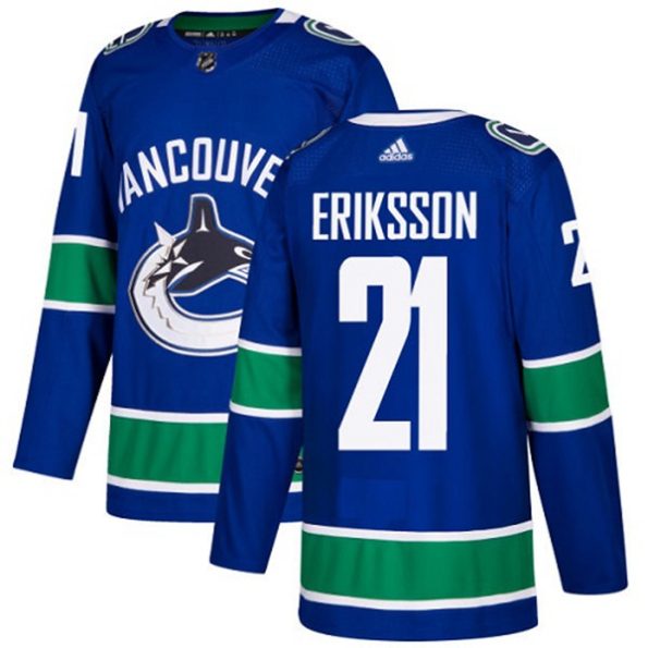 Youth-Vancouver-Canucks-Loui-Eriksson-NO.21-Authentic-Blue-Home
