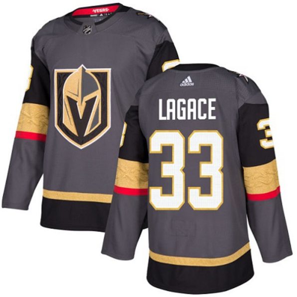 Youth-Vegas-Golden-Knights-Maxime-Lagace-NO.33-Authentic-Gray-Home