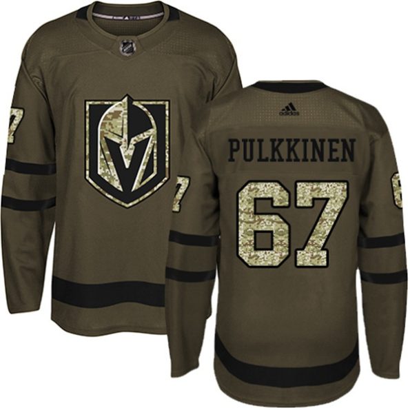 Youth-Vegas-Golden-Knights-Teemu-Pulkkinen-NO.67-Authentic-Green-Salute-to-Service