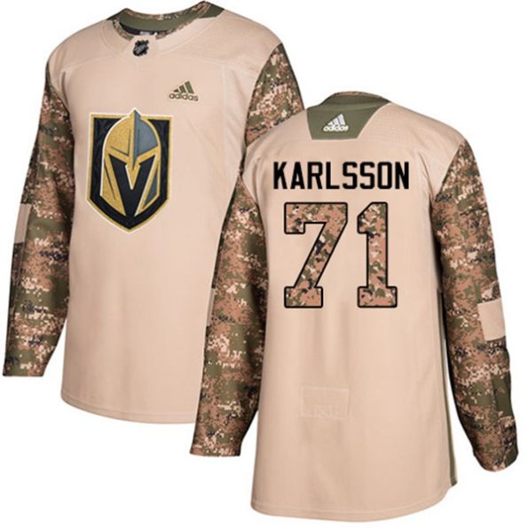 Youth-Vegas-Golden-Knights-William-Karlsson-NO.71-Authentic-Camo-Veterans-Day-Practice