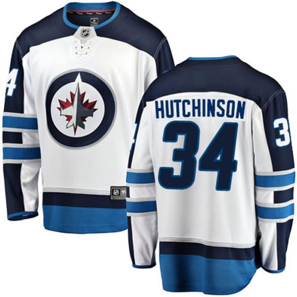 Youth-Winnipeg-Jets-Michael-Hutchinson-NO.34-Breakaway-White-Fanatics-Branded-Away