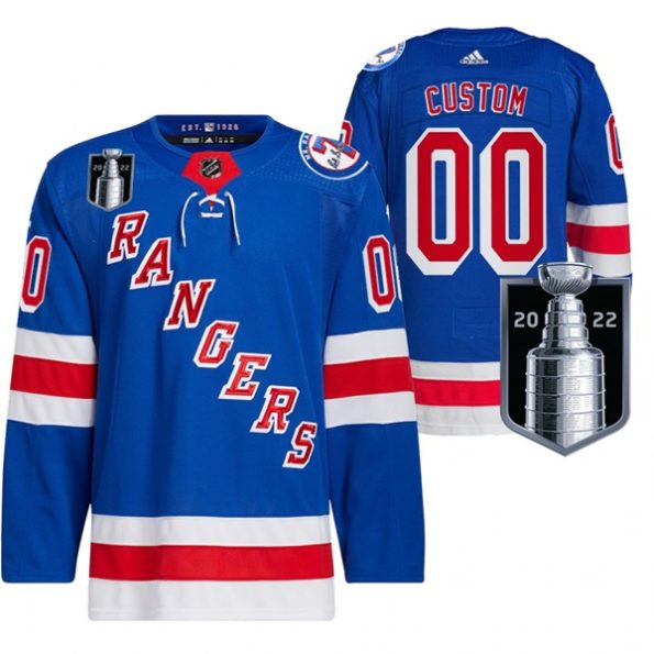 ustom-New-York-Rangers-2022-Stanley-Cup-Playoffs-Royal-NO.00-Authentic-Pro-Jersey