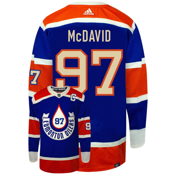 NHL Edmonton Oilers Tröja Connor McDavid 97 Heritage Classic 2023